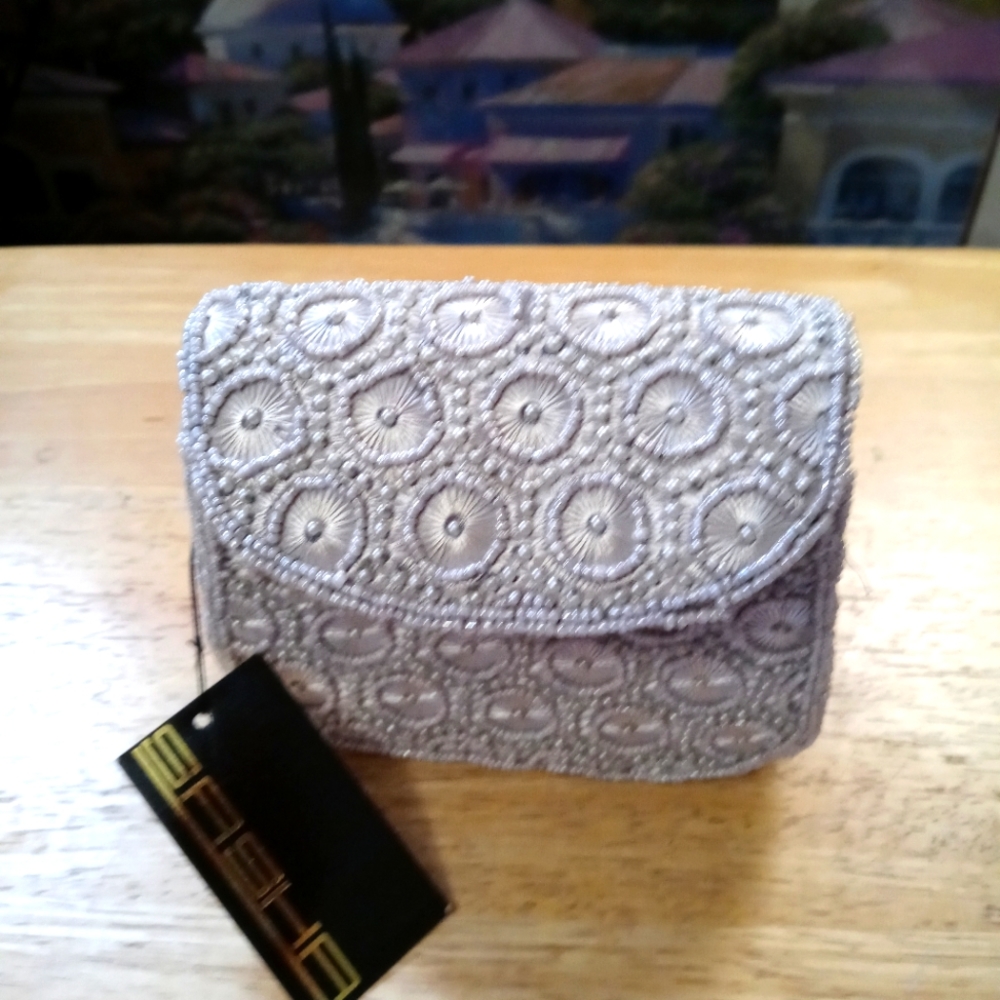 👛Sasha Clutch Gray Purse Style Bm28 📿